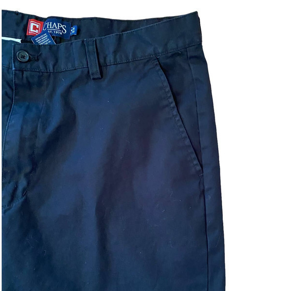 Chaps Black Casual‎ Dress Uniform Pants Men’s work pants 36x30 Relaxed Fit - Picture 4 of 8